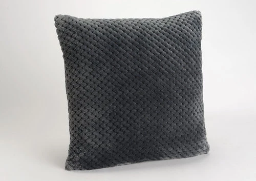 Coussin damier gris foncé 40x40