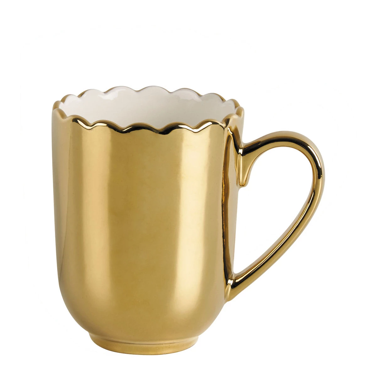 Mug doré / blanc