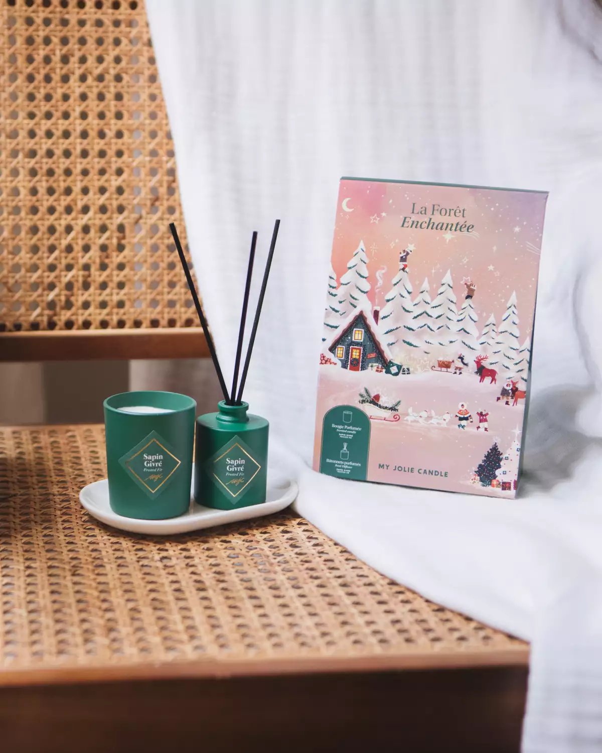 La Forêt Enchantée Coffret mikado + bougie