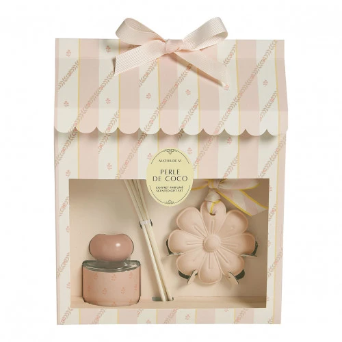 Coffret diffuseur de parfum 40 ml et décor  - Perle de Coco
