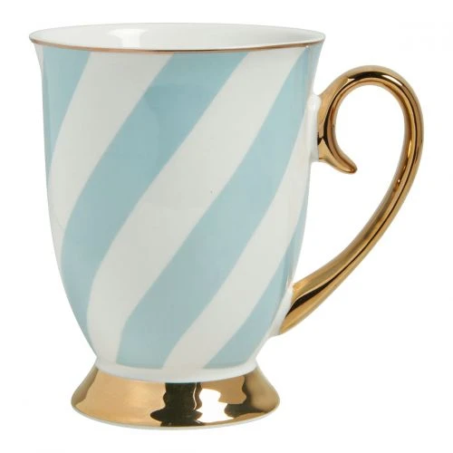 Mug rayures pastel - Bleu