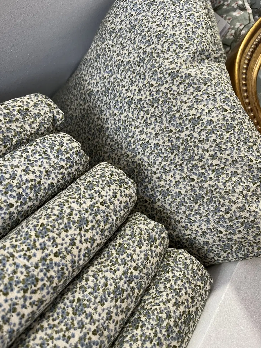 Coussin fiora bleu