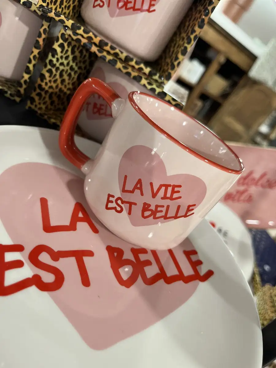 Tasse à café la vie est belle