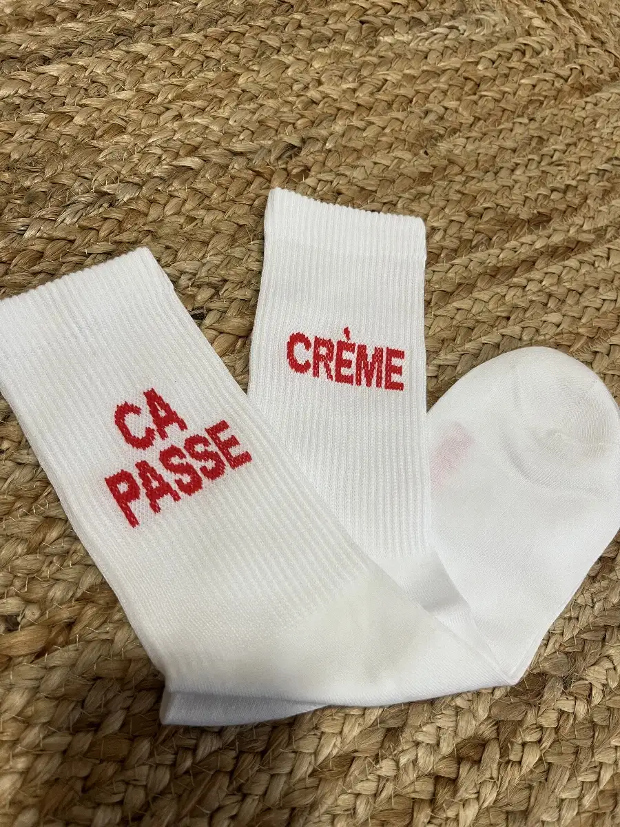 Chaussettes ça passe crème