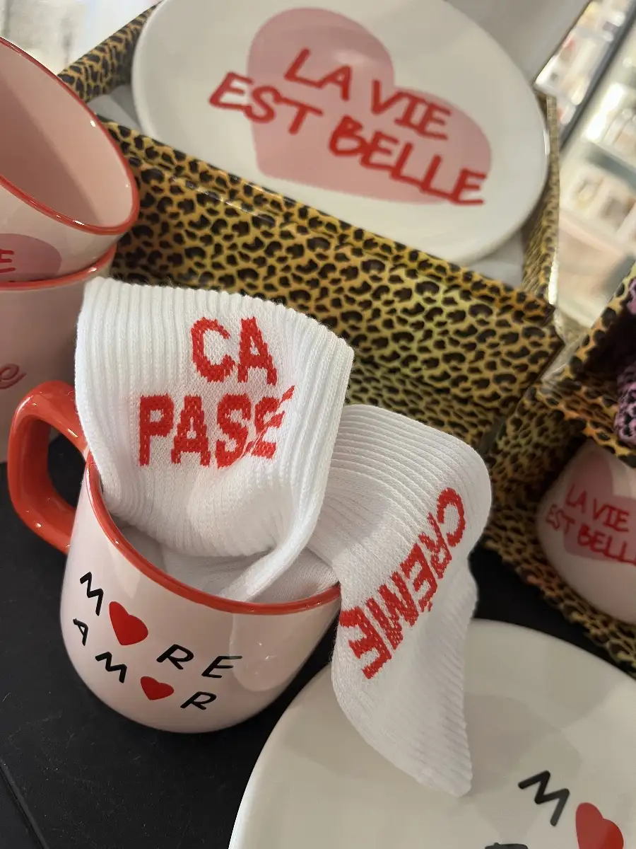 Chaussettes ça passe crème