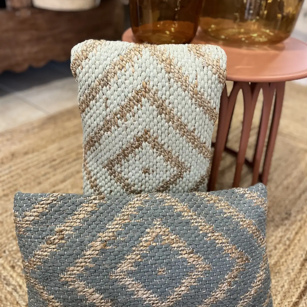 Coussin kaki