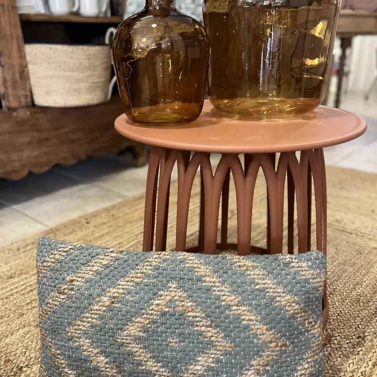 Coussin kaki
