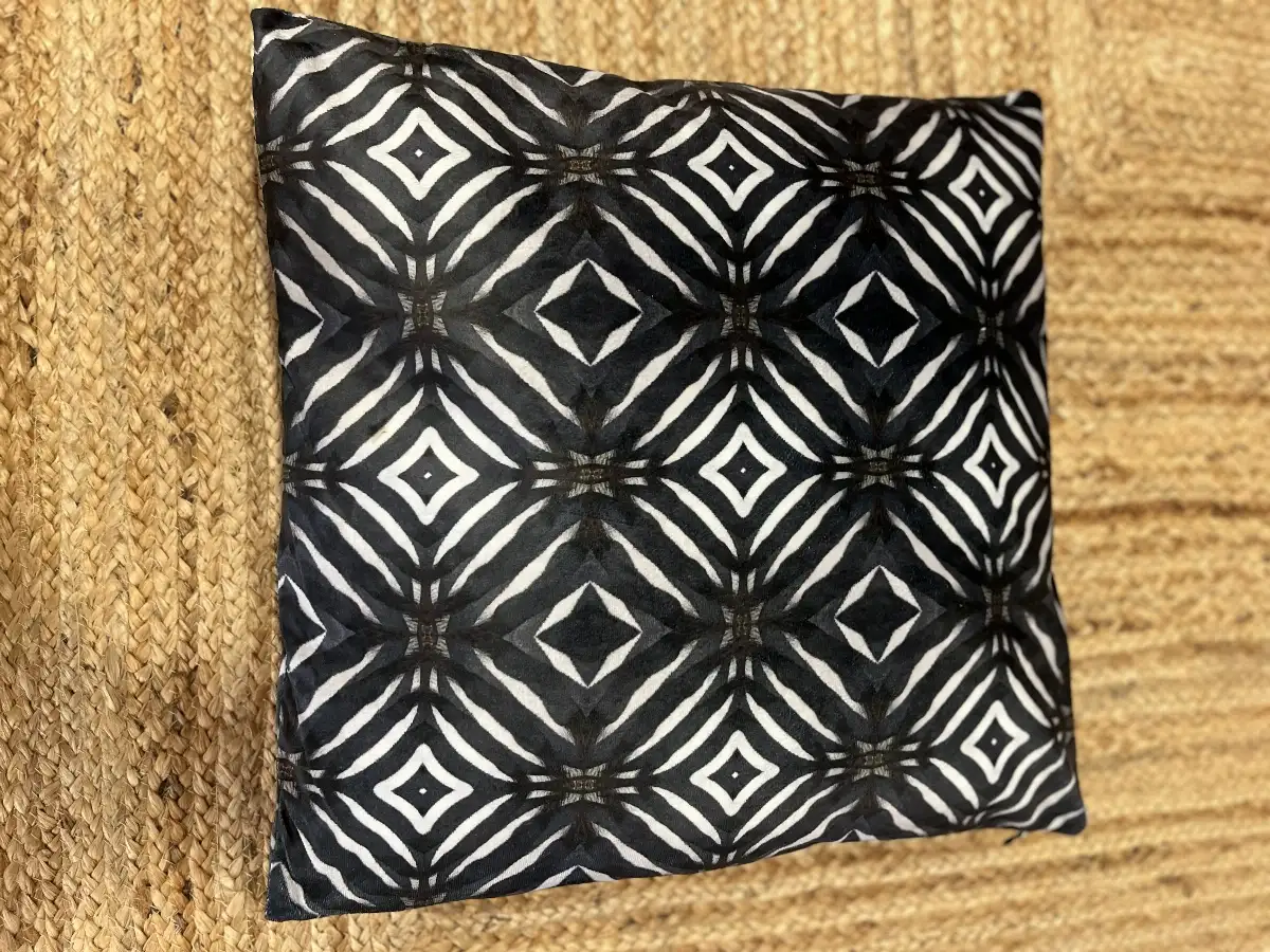 Housse de coussin zébra