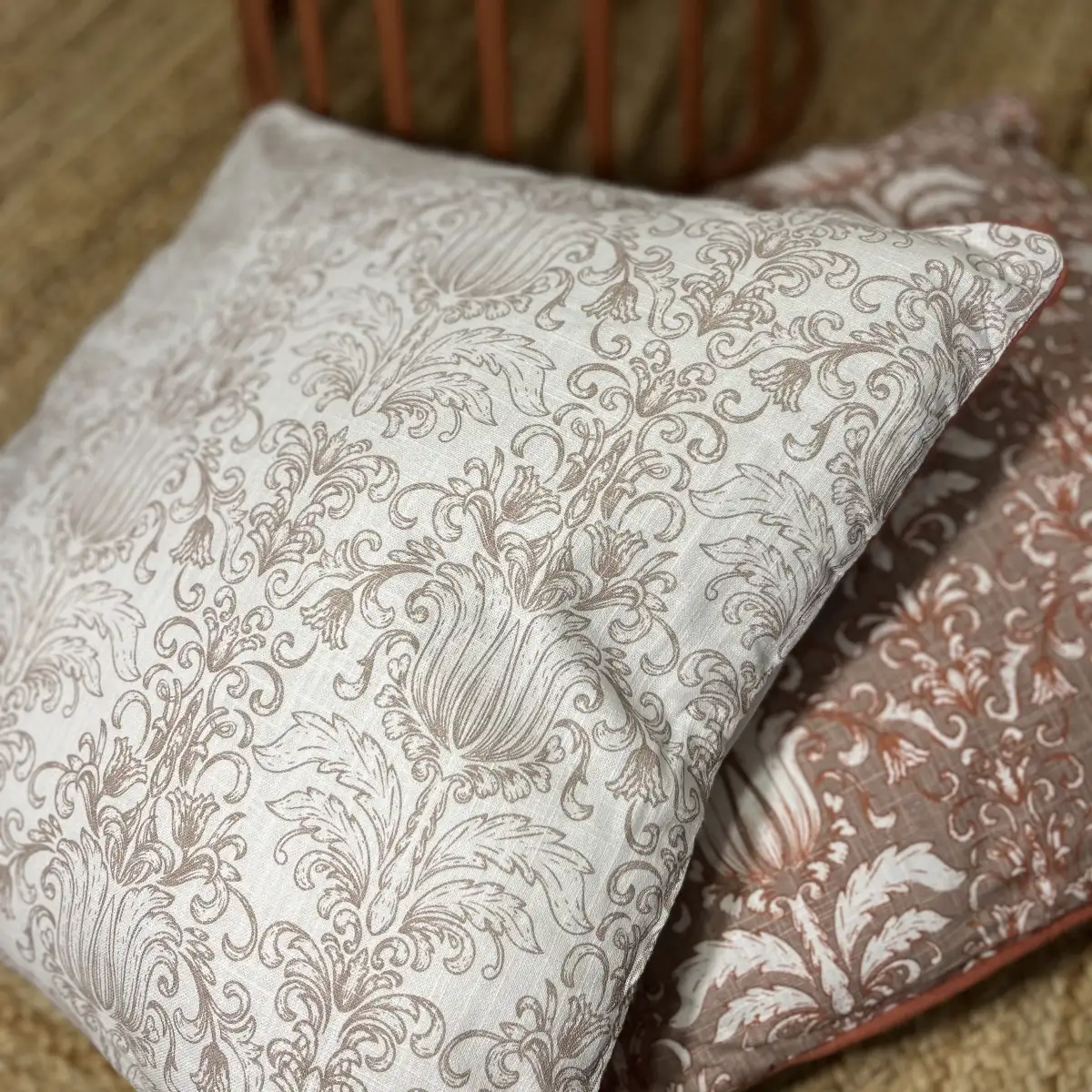 Housse de coussin garance