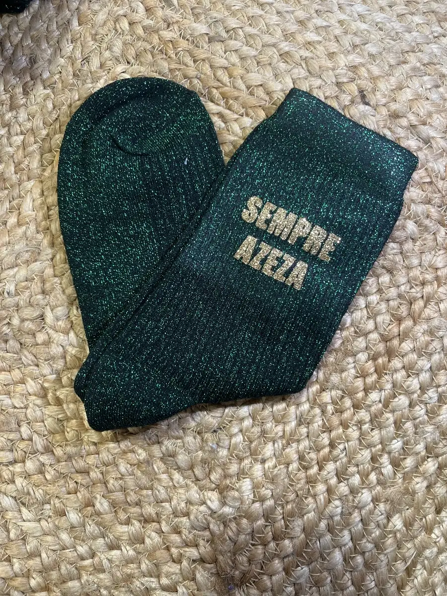 Chaussette « Sempre Azeza » Verte