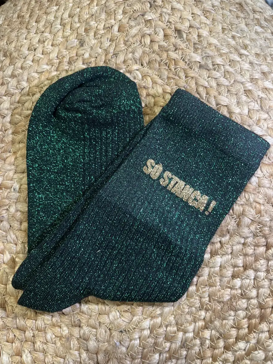 Chaussette « Sò Stanca ! » Verte