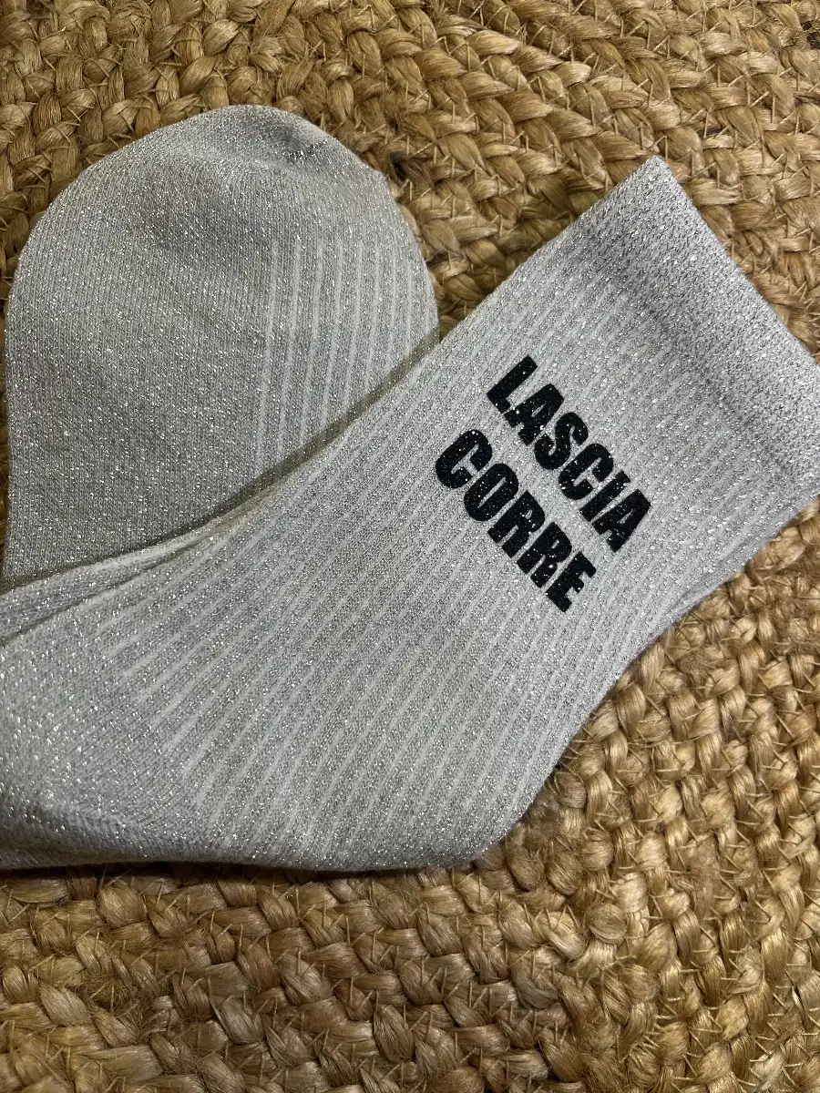 Chaussette « Lascia Corre » Grise