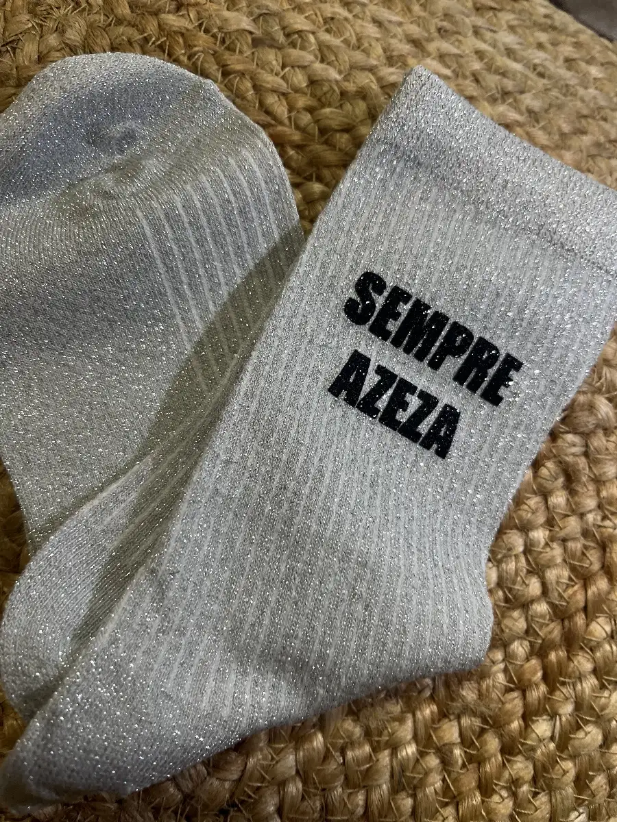 Chaussette « Sempre Azeza » Grise