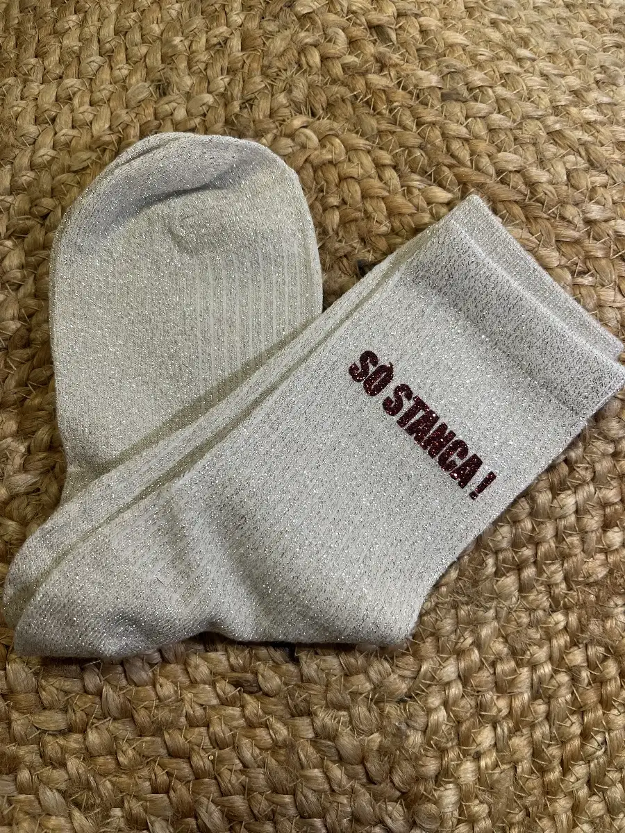 Chaussette « Sò Stanca » Beige