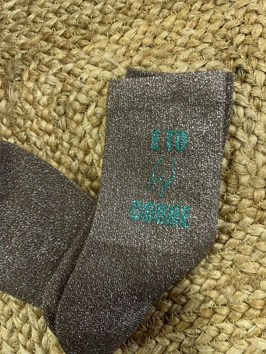Chaussette « E To Corne » Taupe
