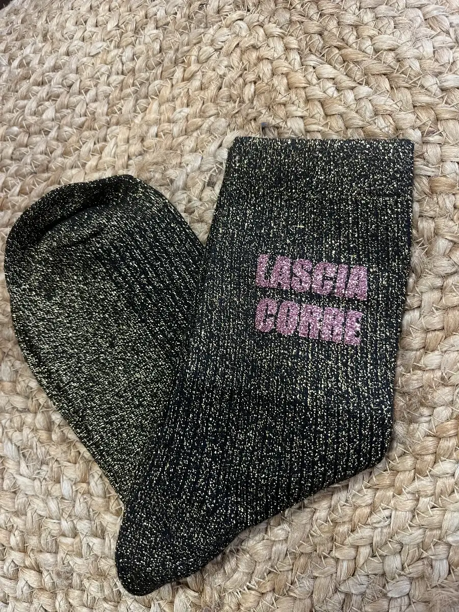 Chaussette « Lascia Corre » Or