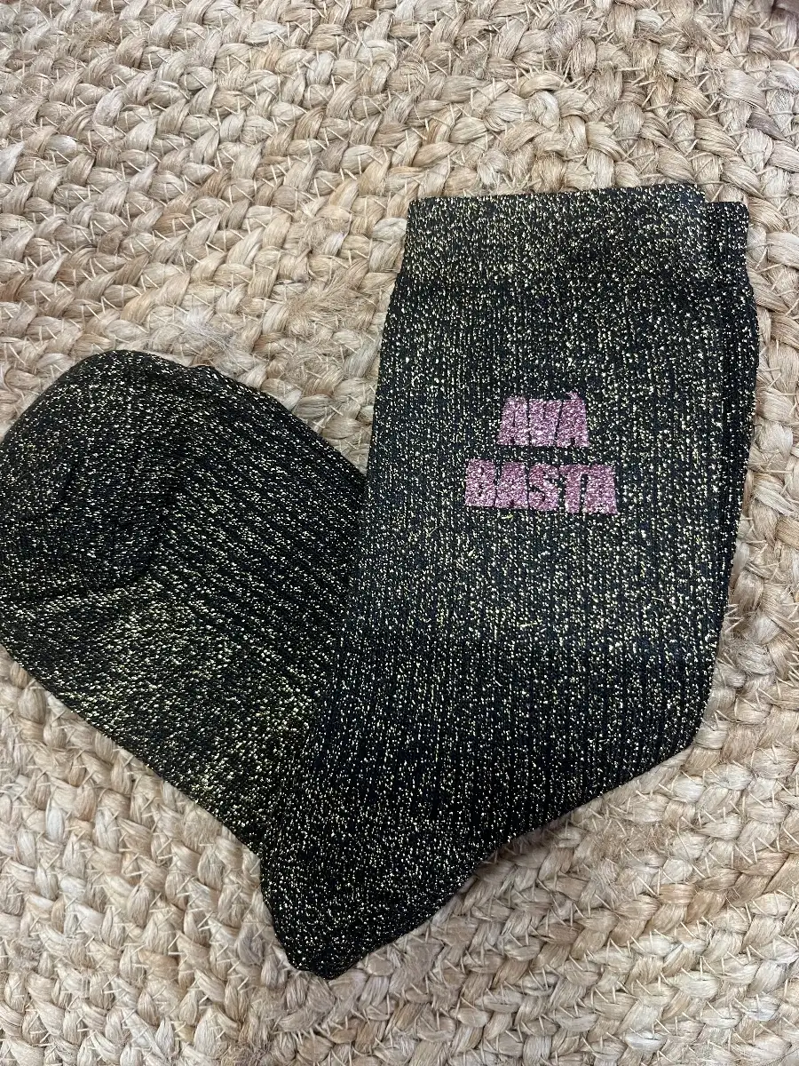 Chaussette « Avà basta » Or