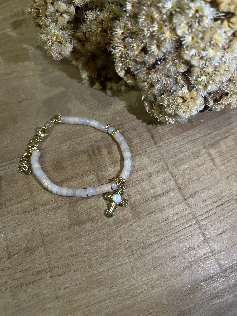 Bracelet Héliolite Croix