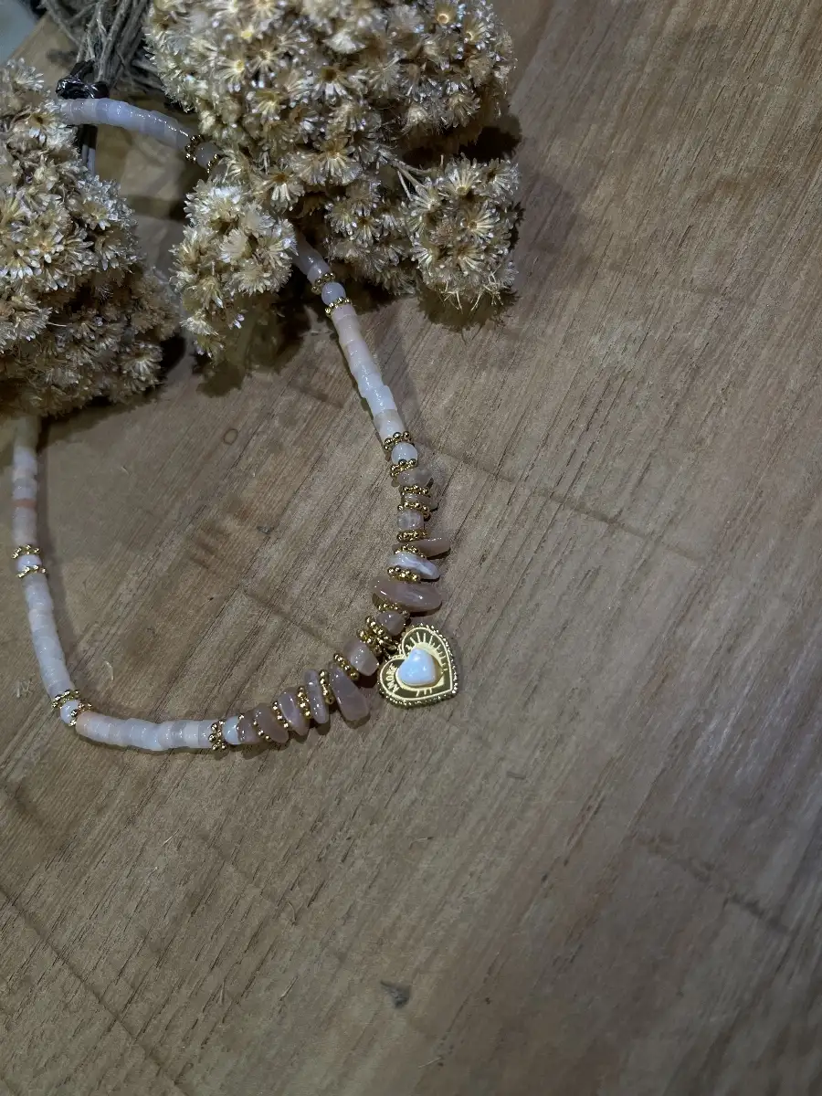 Collier Héliolite Cœur