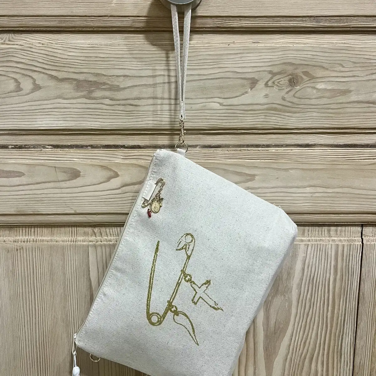 Pochette Beige Epingle