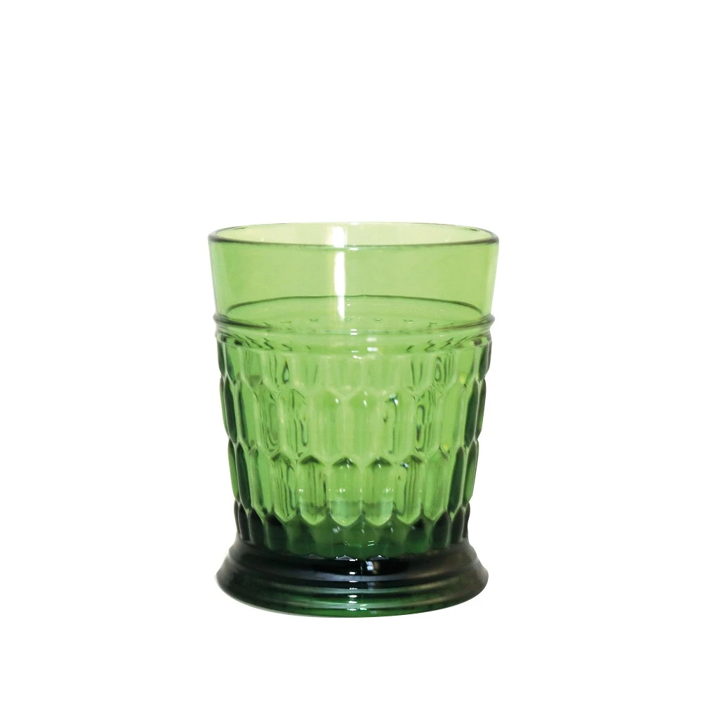 Lot de 6 verres à eau de couleur verte en acrylique