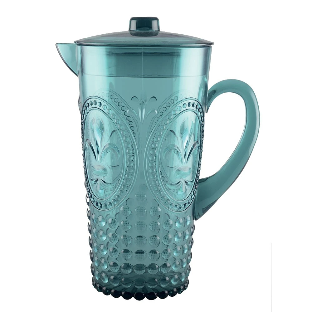 Pichet turquoise en acrylique