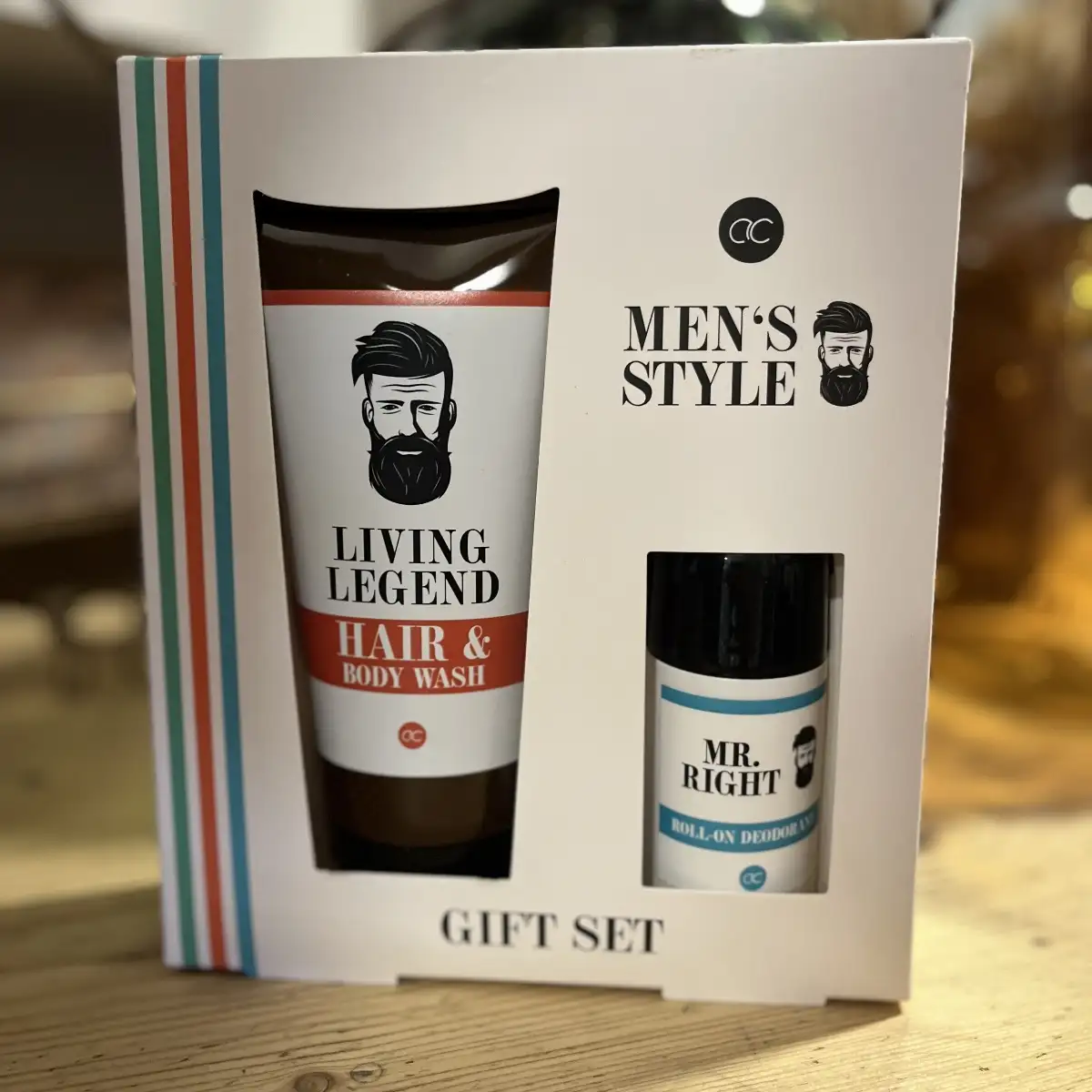 COFFRET CADEAU HOMME "MEN'S STYLE", SAVON ET DÉODORANT