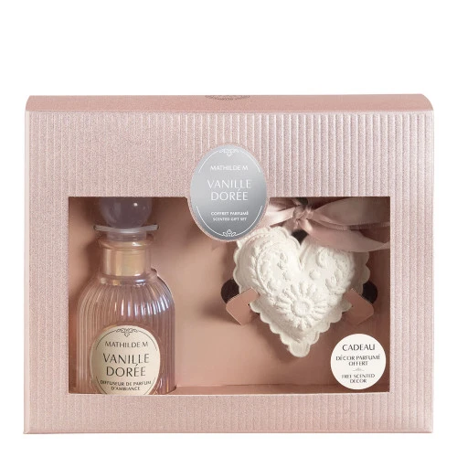 Coffret Diffuseur de parfum d'ambiance Les Intemporelles en Fête - Vanille Dorée