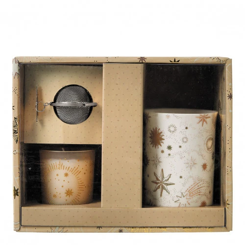 Coffret bougie parfumée et mug Fête Céleste Marquise