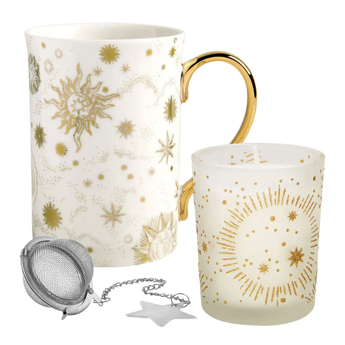 Coffret bougie parfumée et mug Fête Céleste Marquise