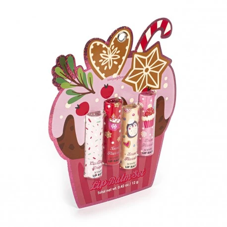 COFFRET 4 BAUMES LÈVRES SUGAR FROSTED LAND, 4 SENTEURS