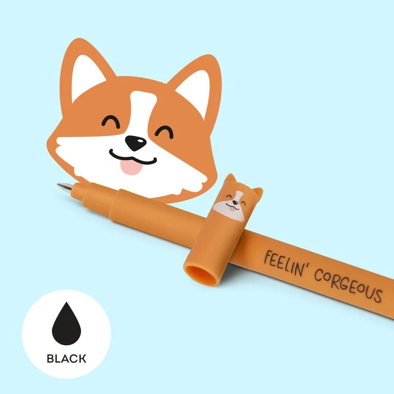 Stylo à Encre Gel Effaçable Corgi