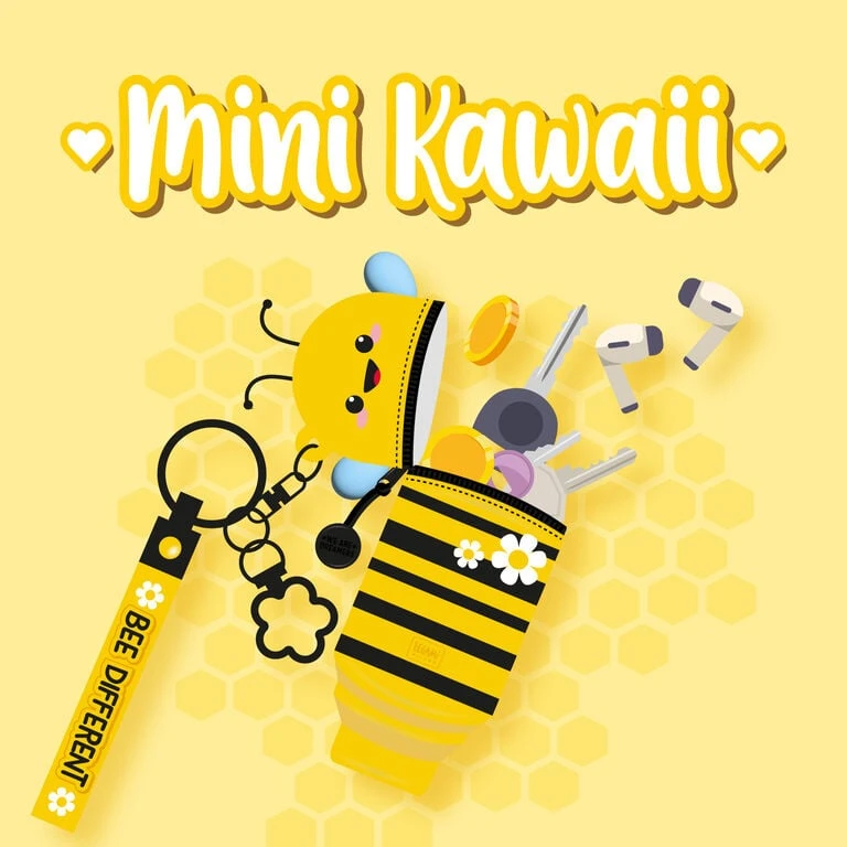 Porte-Monnaie Porte-Clés Bee - Mini Kawaii