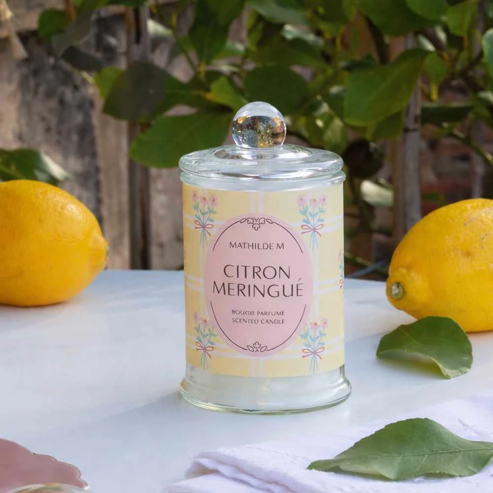 Bougie+Décorations Coffret Citron Meringué