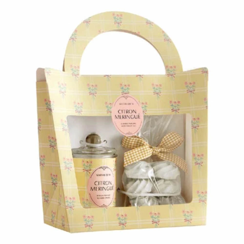 Bougie+Décorations Coffret Citron Meringué