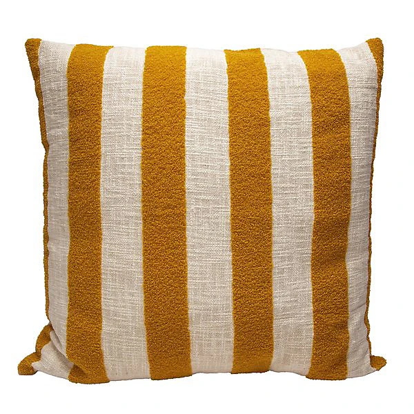 Housse de coussin jaune