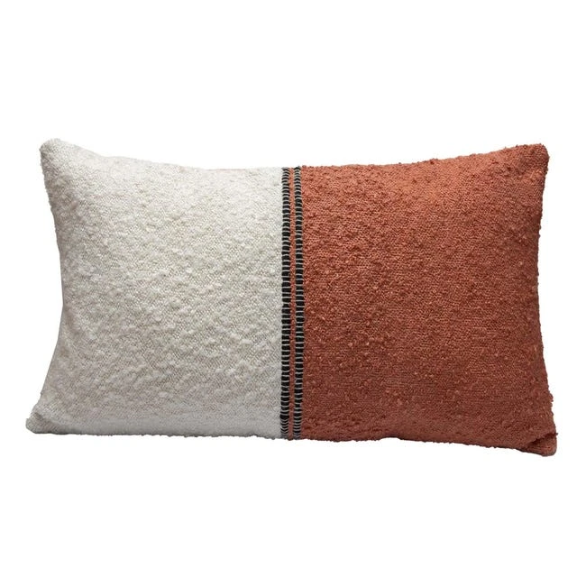 Housse de coussin terracotta 30x50