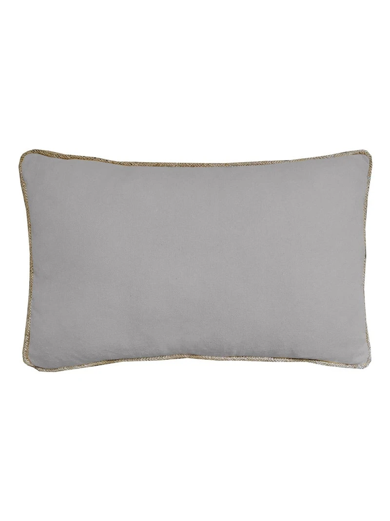 Housse en coton recyclé avec jute Gris clair