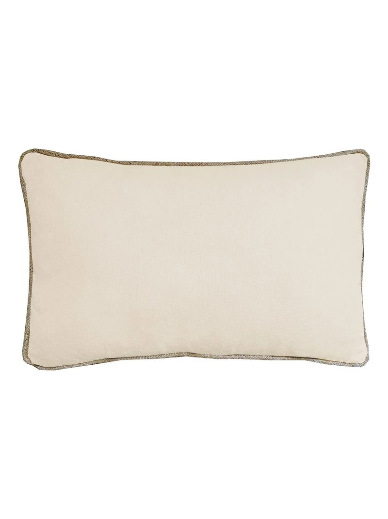 Housse  en coton recyclé avec jute Beige