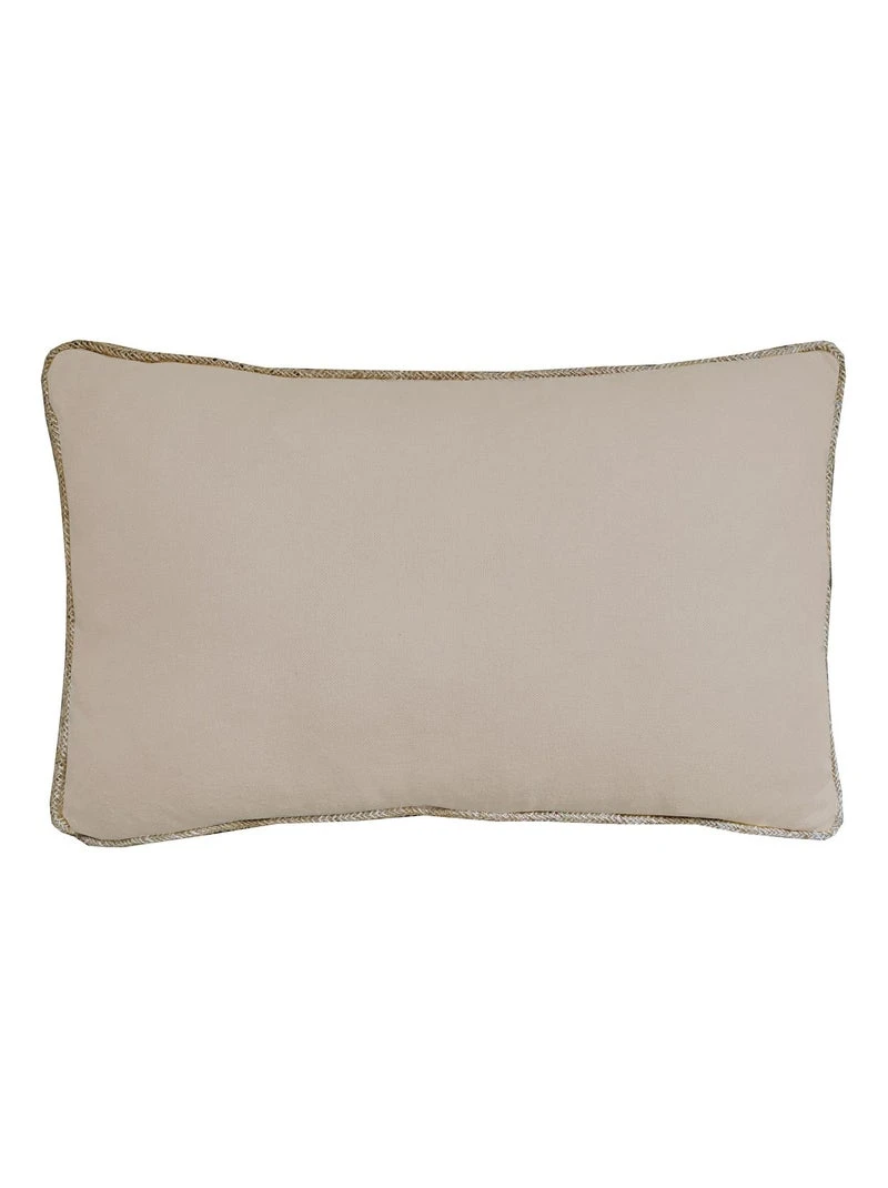 Housse en coton recyclé avec jute  Taupe