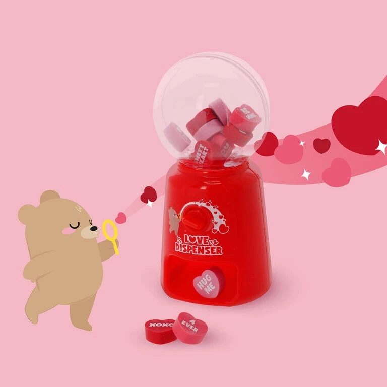 Mini Distributeur de Gommes - Love Dispenser