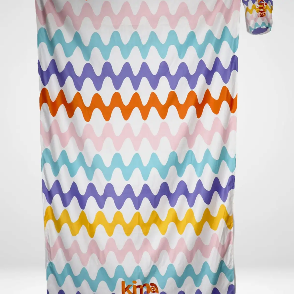 Serviette de plage XXL en microfibres - Lignes Multico