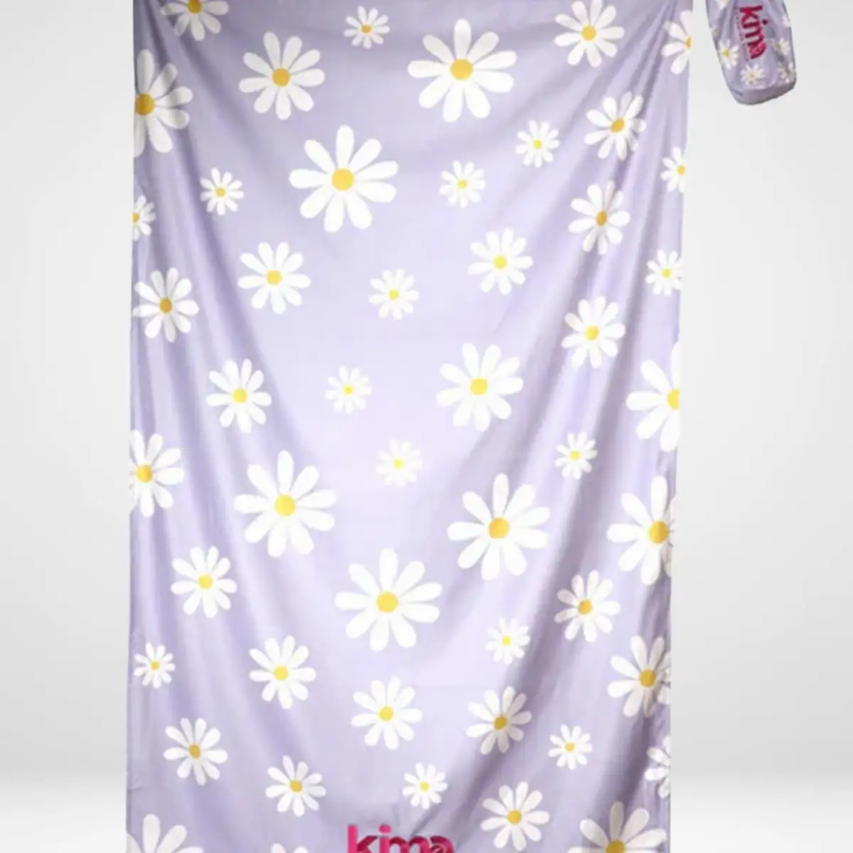 Serviette de plage XXL en microfibres - Marguerites