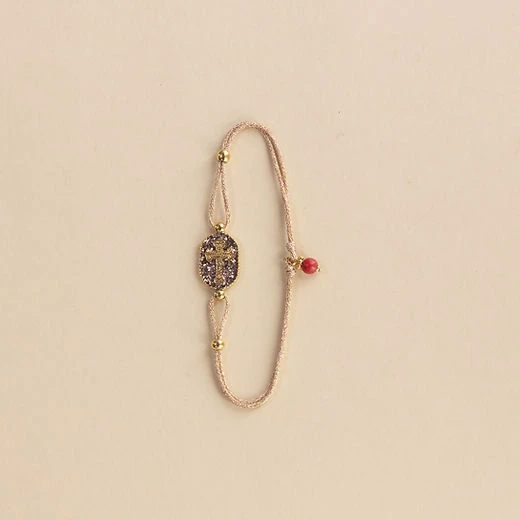 Bracelet Nonza Croix Mordoré