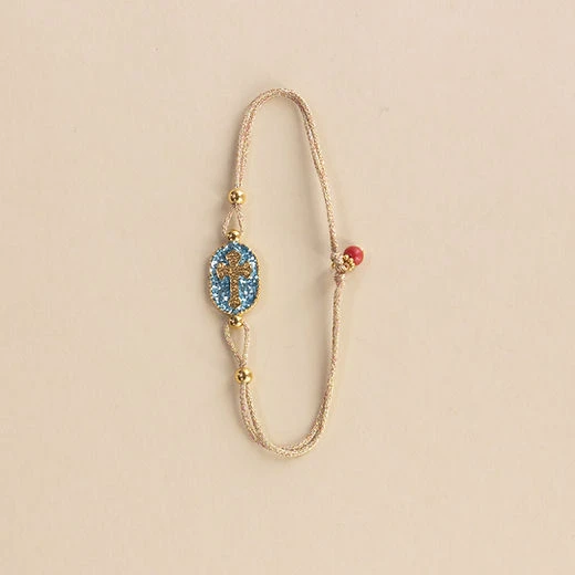 Bracelet Nonza Croix Turquoise