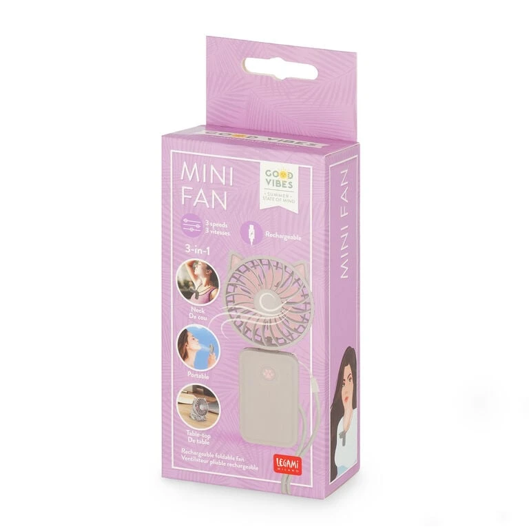 Ventilateur portable rechargeable - Kitty
