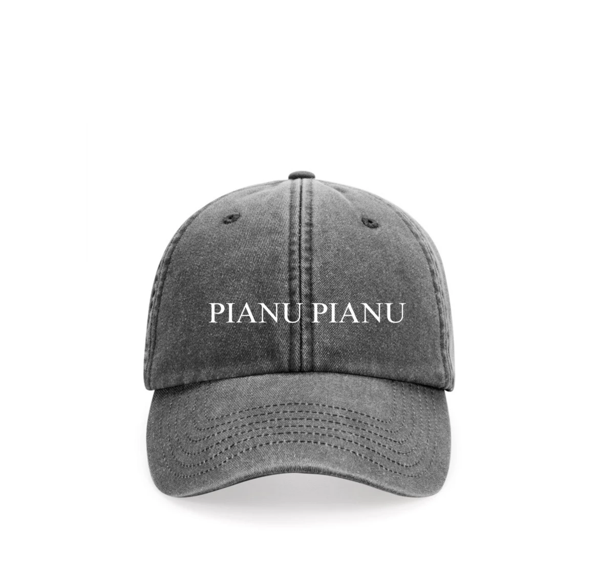 CASQUETTE noir BRODEE PIANU PIANU
