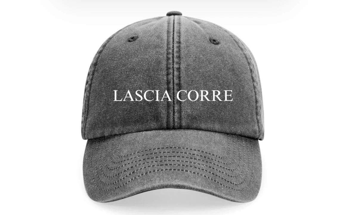 CASQUETTE noir BRODEE LASCIA CORRE