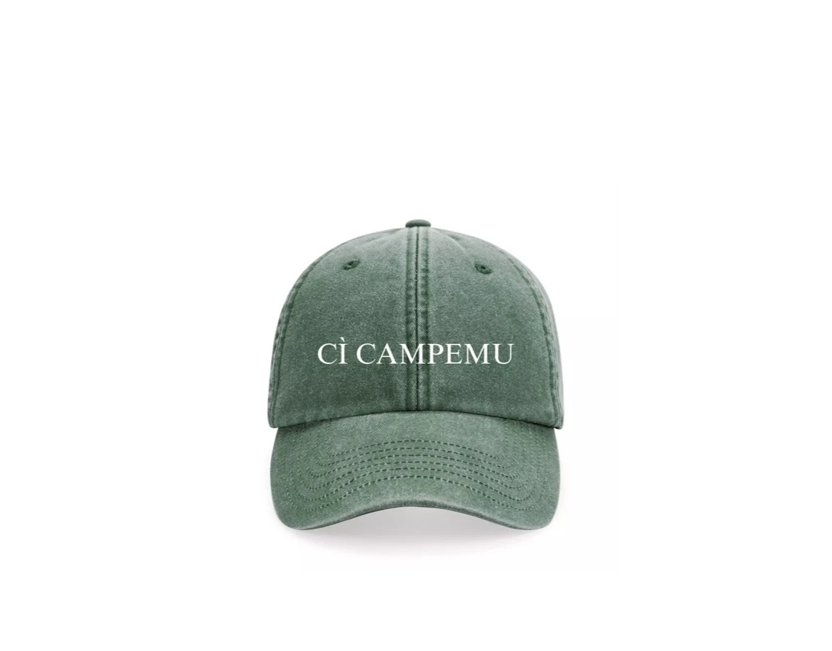 CASQUETTE vert BRODEE CÌ CAMPEMU