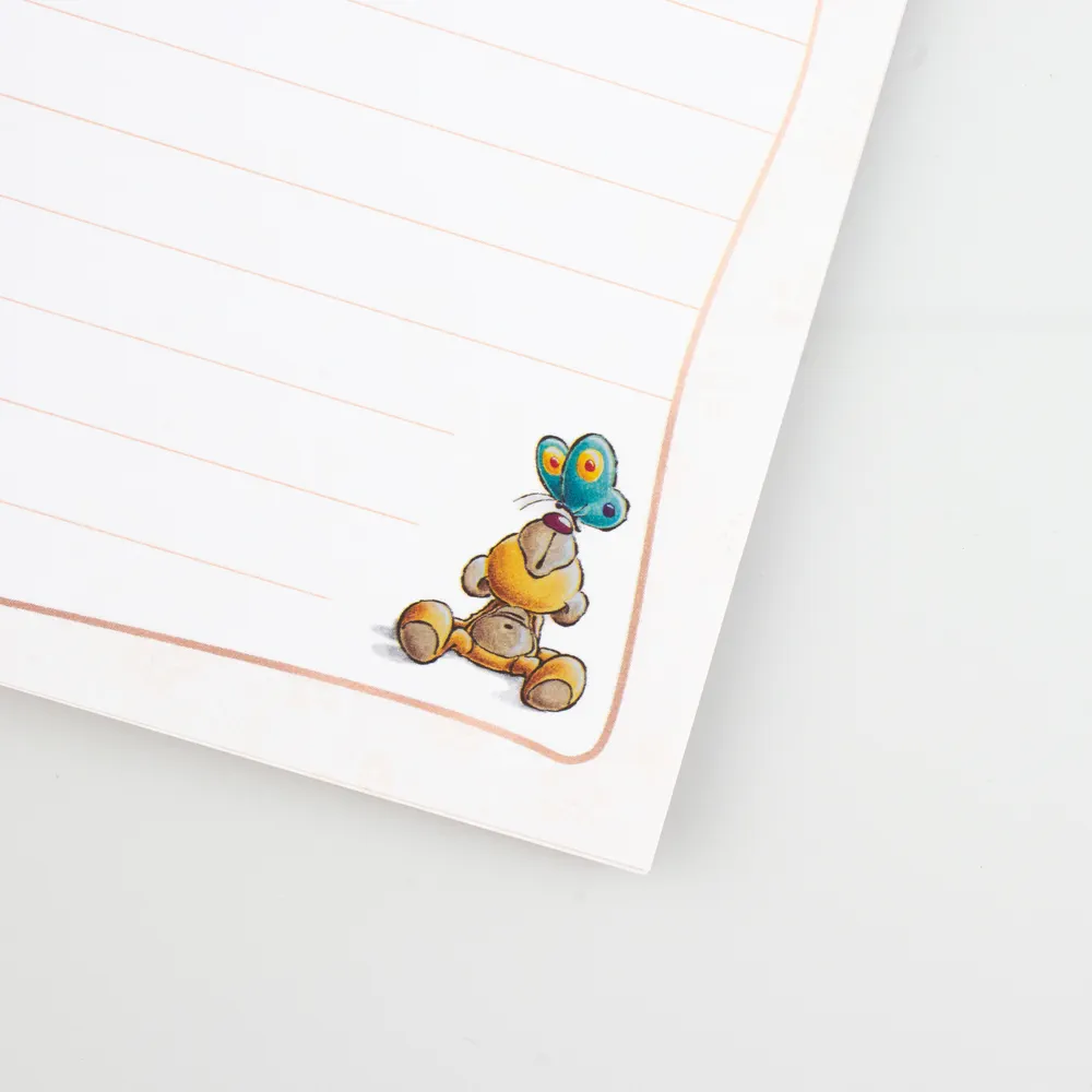 Carnet forme Rose A6 Diddlina